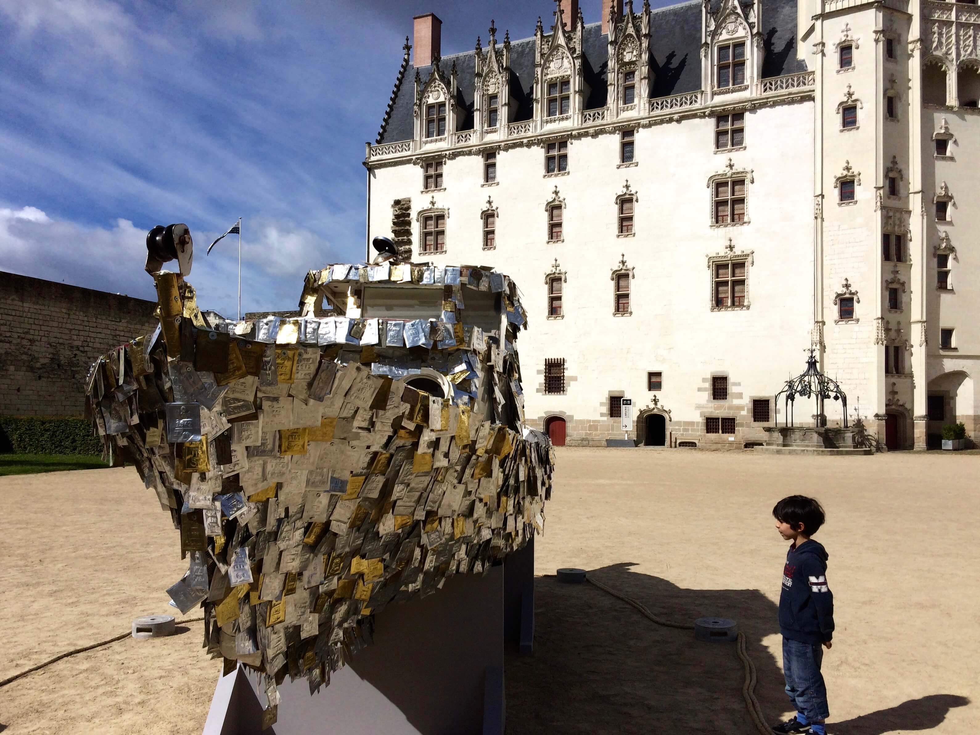 Château des Ducs de Bretagne Nantes Cadeau de voyage Porte-clés en métal et acier inoxydable